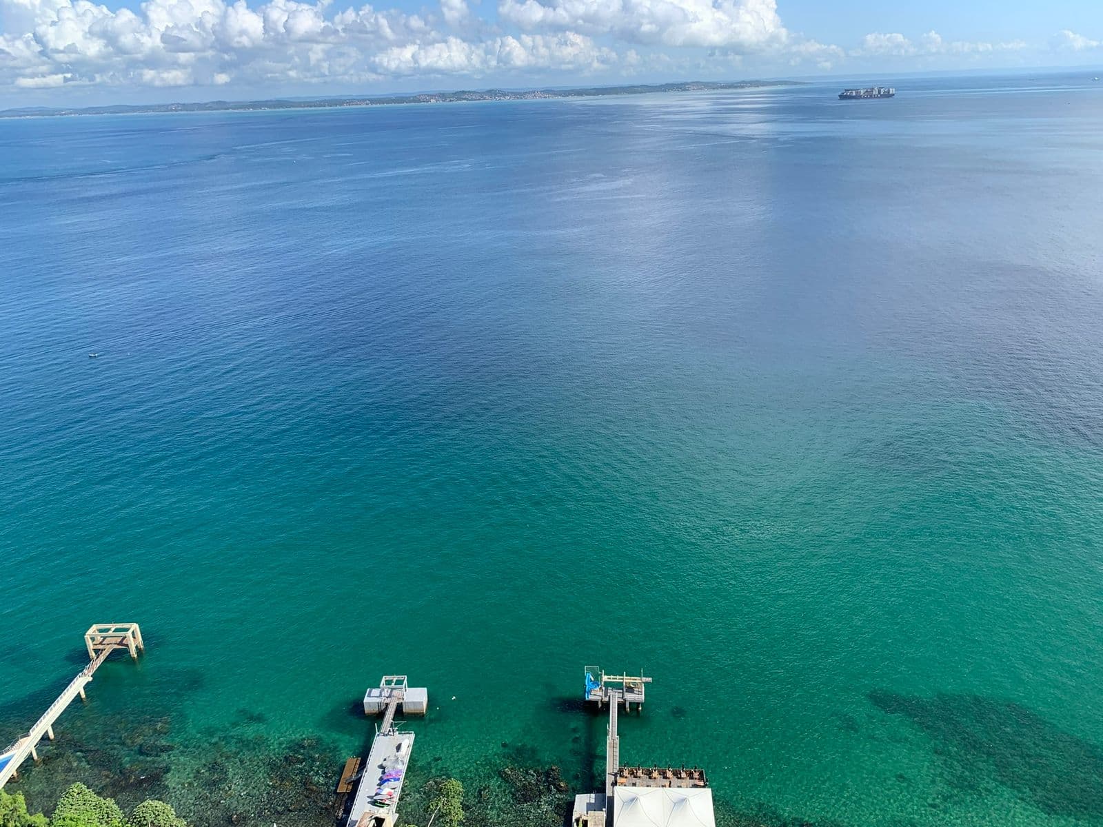 Vista de la Bahía de Todos los Santos desde el flat